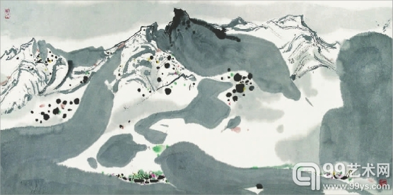 春雪（中国画）  吴冠中