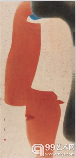 卢甫圣 此岸 252×120CM 水墨设色 2013