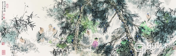 王明明《松泉清集图》