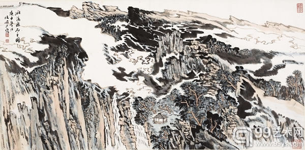 陆俨少  雁荡泉石图