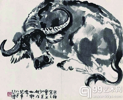 徐悲鸿《水牛图》