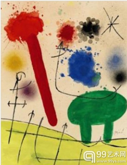 Personnage dans un paysage, 1970