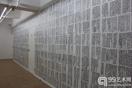 二楼展厅漆澜的书法作品