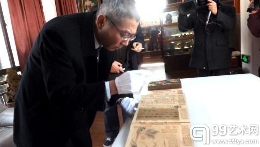 唐恺教授在扬州鉴定该帖。