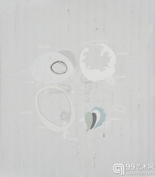 季大纯，《瓜葛》，2013，布面丙烯，120 x 110 厘米。