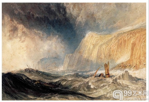 Joseph Mallord William Turner (1775-1851), "A Shipwreck off Hastings",