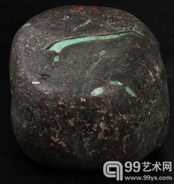 上海君道艺术：细乌砂皮翡翠籽料原石