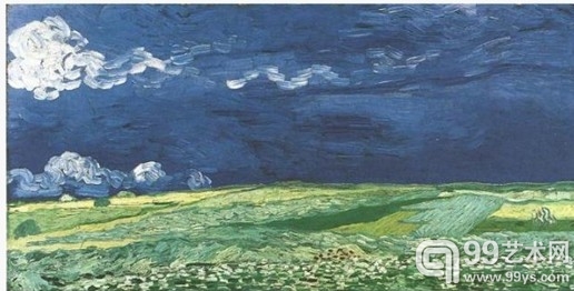 Wheat Field Under the Clouded Sky 1890 小城 Auvers的记忆