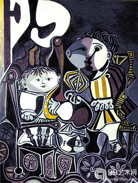 毕加索作品《两个小孩》