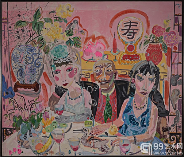 申玲 饕餮盛宴 成交价：85.1万元