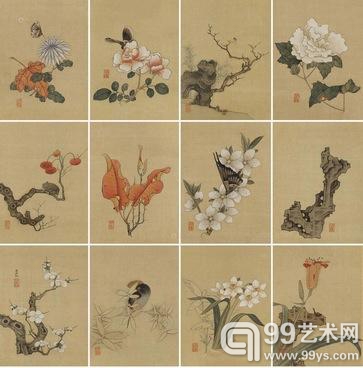 花鸟草虫册