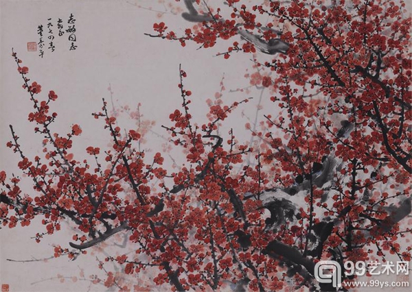 董寿平  红梅