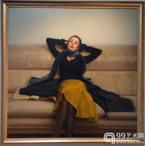 庞茂琨《沙发上的女人 二》