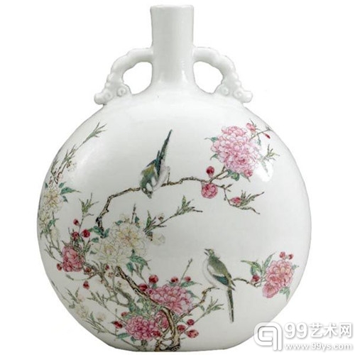 鸟纹抱月瓶