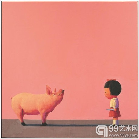 温柔的杀我 90X90cm 2002年作