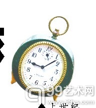 ▲上世纪 50 年代德国制 造的机械闹钟。