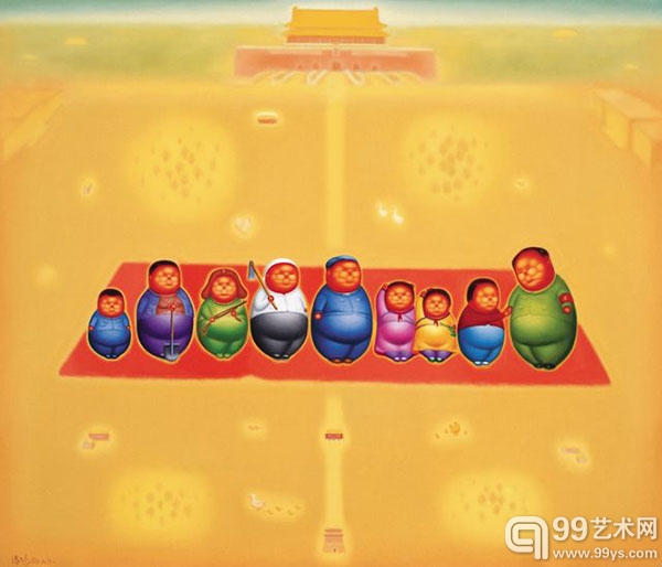 潘德海油画《红地毯》