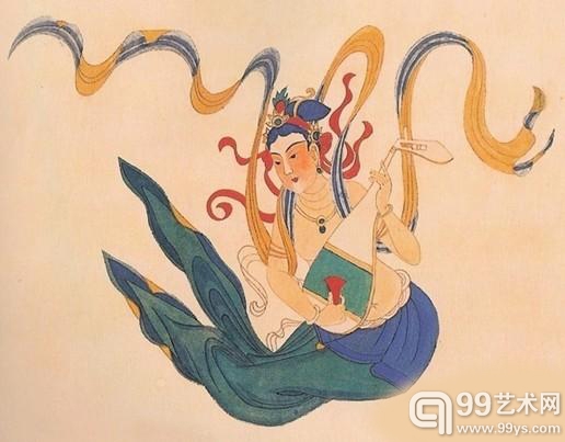 张大千的敦煌系列是最受市场欢迎的作品