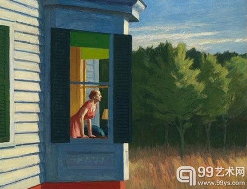 《科德角的早晨》，Edward Hopper，1950