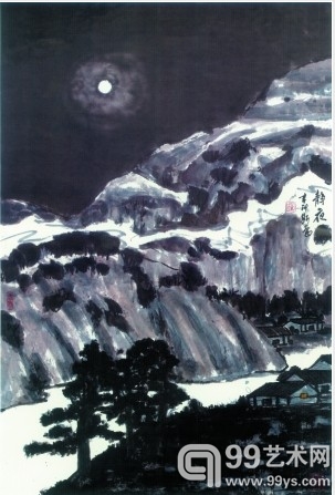 　　《静夜》 68cm×46cm，2011