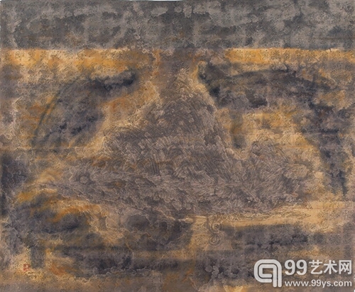 独立之山 120cm×146cm 纸本综合材料 2013年