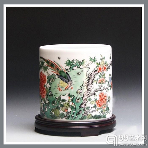 瓷质笔筒（图片资料）