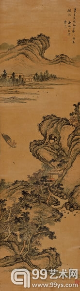曹有光(明末清初) 绫本山水
