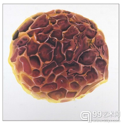 苍鑫_暗意识系列九_55cmx55cm_绢本设色_2013