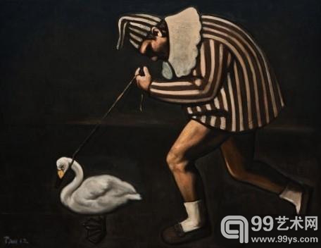 80后画家潘冠群：把小丑从欢乐搞怪的面具中解放出来
