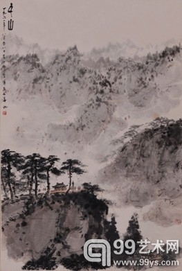 傅抱石《千山》