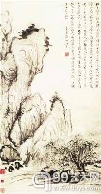 张风《北固烟柳图》，现藏北京故宫博物院