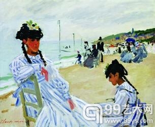《在特鲁维尔海边》
