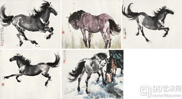 徐悲鸿《画马集》