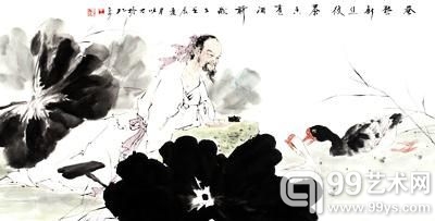 王以才的作品《茶香煮酒前》