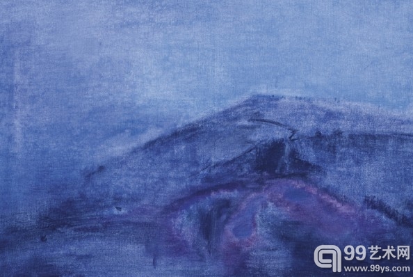 赵俊忠【蓝色迷幻】  100x70cm  丙烯  2014 