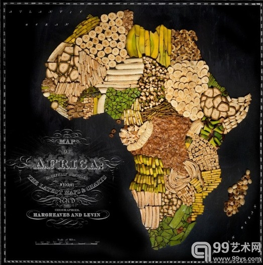 美摄影师打造精美世界食物地图