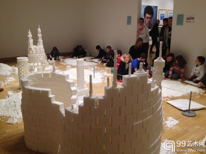 50万块方糖搭建的城堡艺术品