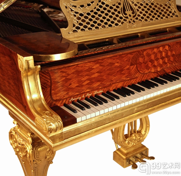 北京保利:施坦威伯爵细木镶嵌鎏金艺术琴身钢
