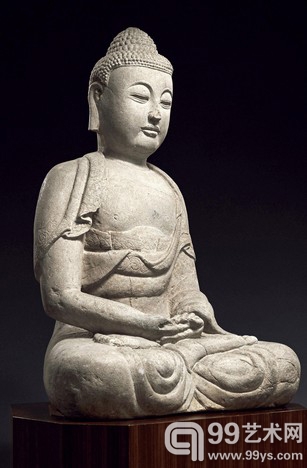 13世纪 白石如来坐像