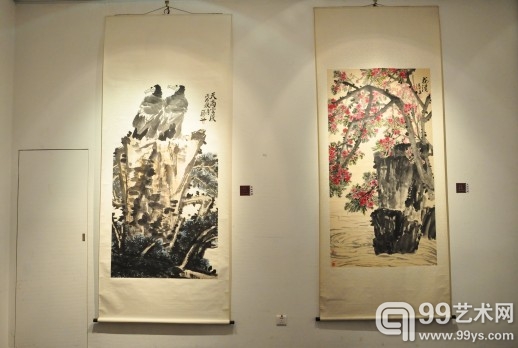 “天地神韵”——汤文选、汤立大写意花鸟画精品展现场