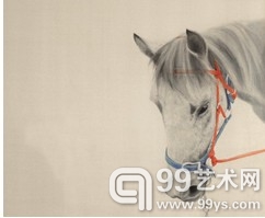二分之一 蓝NO.4，绢本水墨