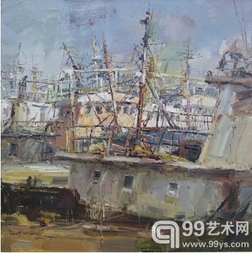 戎建军 晨风 油画  80cm×80 cm   