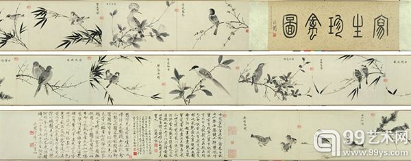 于非闇《临宋徽宗写生珍禽图》