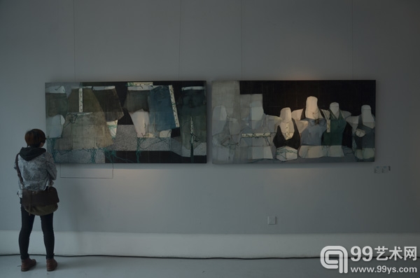 《show系列1》布面油画，195cmx135cm，作者：王丹，一等奖