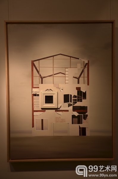 《无声系列之一》，布面油画，100cmx130cm，作者：朱小盼.jpg