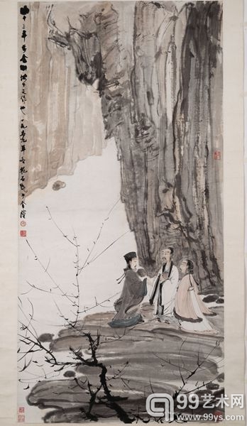 傅抱石《后赤壁图）