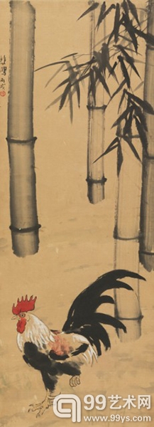  徐悲鸿(1895-1953)竹林大吉