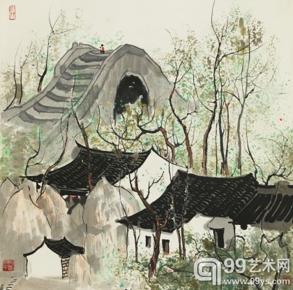 14春0825 吴冠中(1919-2010)江南水乡