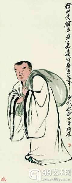 齐白石《布袋和尚》