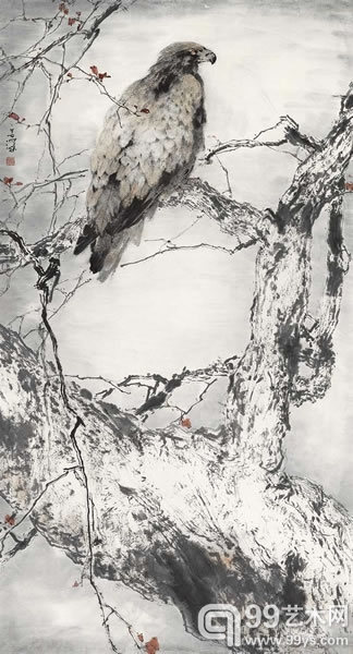 杨善深 1913-2004 《苍鹰》